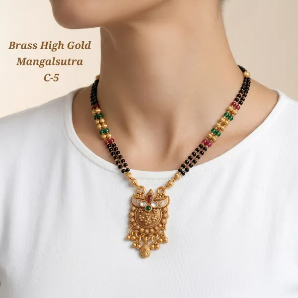 Multicolor_Brass_&_Beads_Mangalsutra_For_Women