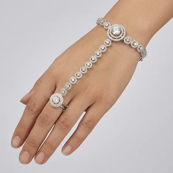 Multicolor_Alloy_&_Rhinestone_Hand_Chain_Bracelet_For_Women