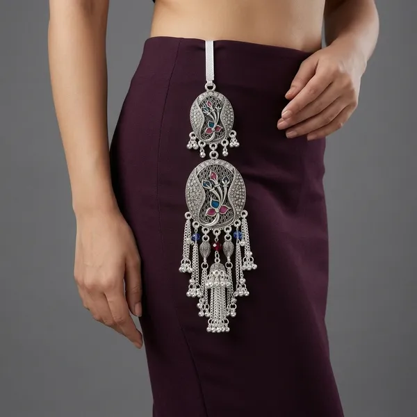Multicolor_Oxidised_Alloy_Kamarband_For_Women