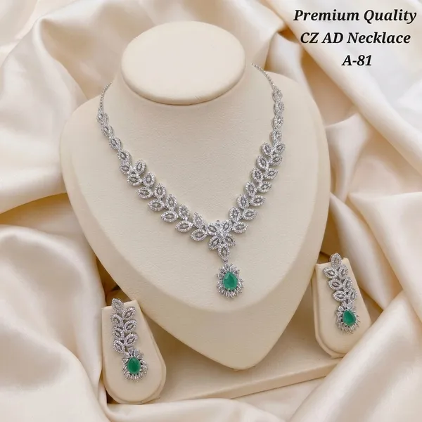 Multicolor_Brass_&_American_Diamond_Necklace_Set_For_Women