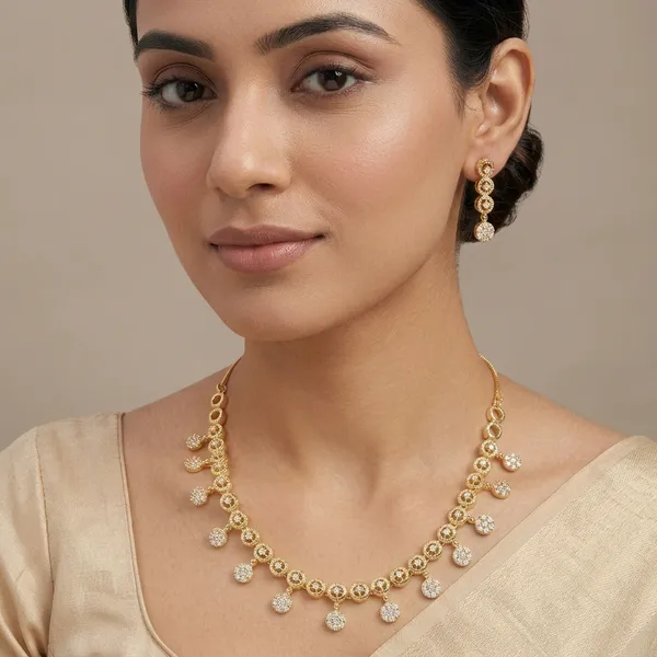 Multicolor_Brass_&_American_Diamond_Necklace_Set_For_Women