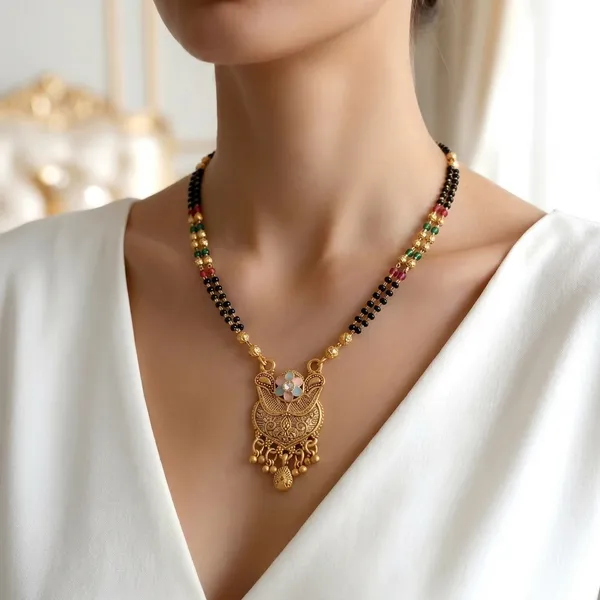 Multicolor_Brass_&_Beads_Mangalsutra_For_Women