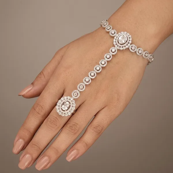 Multicolor_Alloy_&_Crystal_Hand_Chain_Bracelet_For_Women
