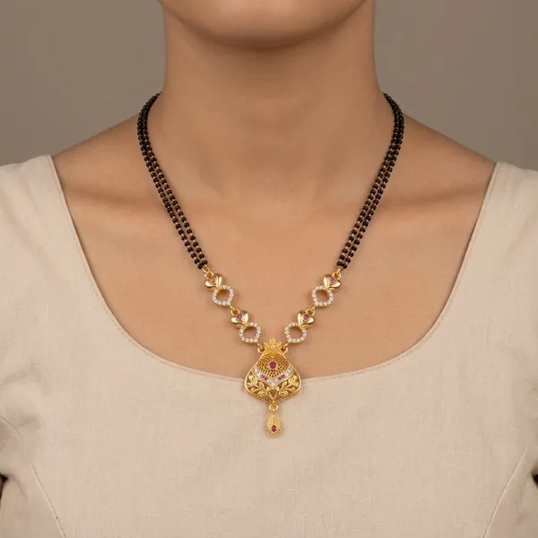 Multicolor_Brass_&_Beads_Mangalsutra_For_Women