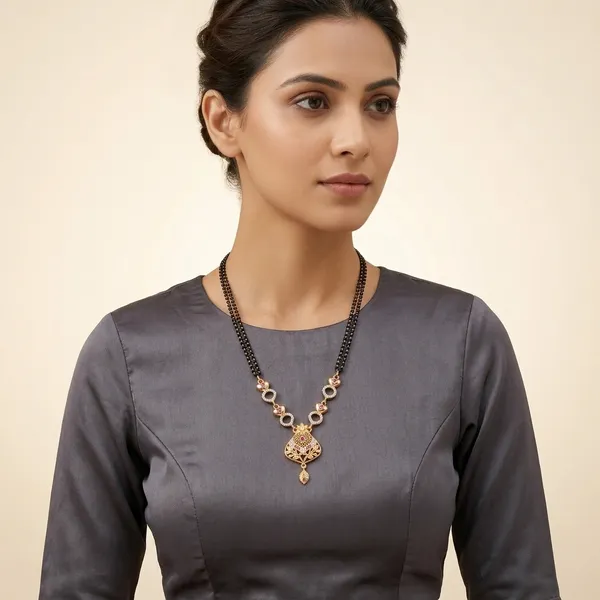 Multicolor_Brass_&_Beads_Mangalsutra_For_Women