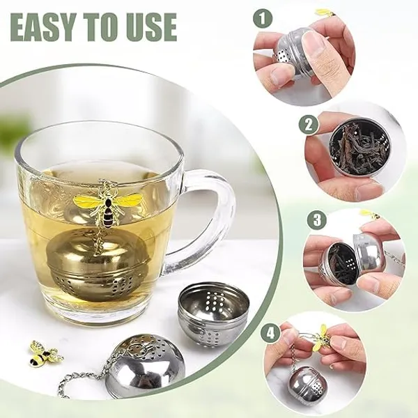 Stainless_Steel_Tea_Infuser_&_Spice_Strainer_Set_|_Mesh_Tea_Ball,_Locking_Tea_Infuser_&_Hinged_Spice_Filter_|_Reusable_Loose_Leaf_Tea,_Herbs_&_Masala_Brewing_Tool_(2,_Egg_Shaped)