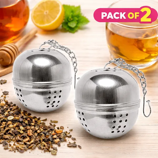 Stainless_Steel_Tea_Infuser_&_Spice_Strainer_Set_|_Mesh_Tea_Ball,_Locking_Tea_Infuser_&_Hinged_Spice_Filter_|_Reusable_Loose_Leaf_Tea,_Herbs_&_Masala_Brewing_Tool_(2,_Egg_Shaped)