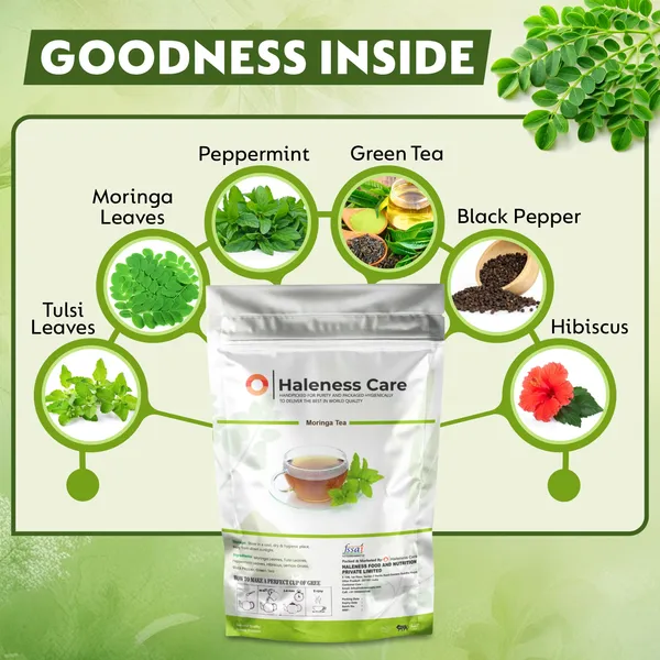 Pack_Of_2_Haleness_Care_Moringa_Weight_Loss_Tea_|_Herbal_Green_Tea_with_Tulsi,_Hibiscus_&_Lemongrass_|_Ayurvedic_Slimming_&_Fat_Burn_Support_|_2_Packs_(60g_Each)__120_Servings_|_Free_Diet_Plan_|_Caffeine_Free