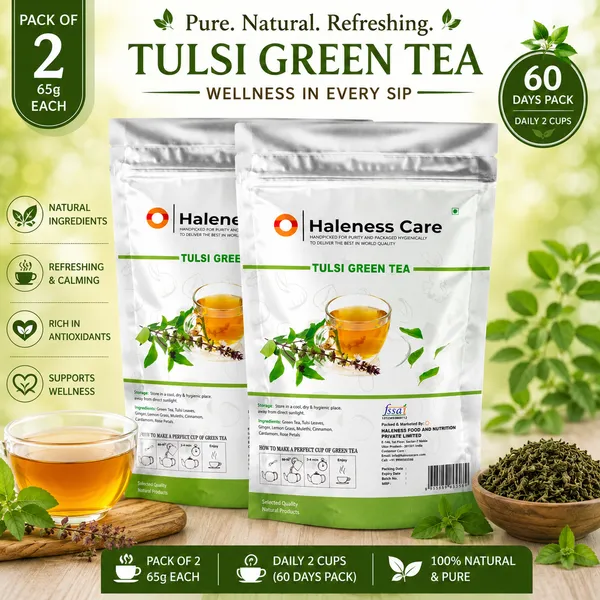 Haleness_Care_Tulsi_Green_Tea_|_Herbal_Tea_for_Weight_Loss_&_Fat_Burner_|_Ayurvedic_Slimming_Detox_Tea_with_Cinnamon,_Cardamom_&_Mulethi_|_Pack_of_2_(65g_x_2)_|_120_Servings_|_Free_Diet_Plan