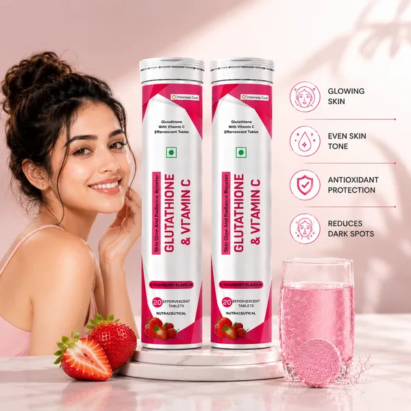 Haleness_Care_Glutathione_&_Vitamin_C_Effervescent_Tablets_|_Strawberry_Flavour_|_Pack_of_2_(40_Tablets)_|_Skin_Glow_&_Radiance_Support_|_Nutraceutical,_Refreshing_Drink_Supplement