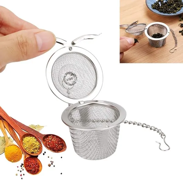 Pack_Of_3_Stainless_Steel_Tea_Infuser_&_Spice_Strainer_Set_|_Mesh_Tea_Ball,_Locking_Tea_Infuser_&_Hinged_Spice_Filter_|_Reusable_Loose_Leaf_Tea,_Herbs_&_Masala_Brewing_Tool_