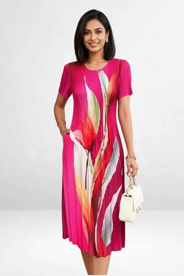 Abstract_Pleated_Midi_Dress