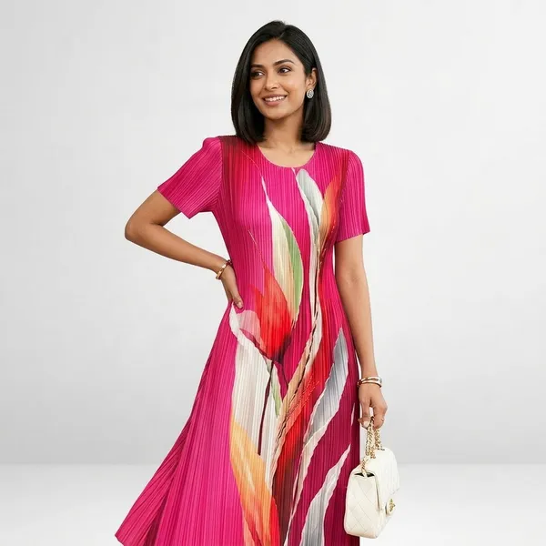 Abstract_Pleated_Midi_Dress