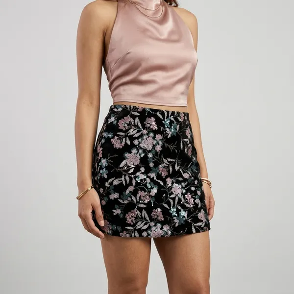 Floral_Embroidered_Sequin_Skirt