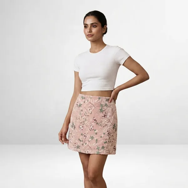 Floral_Embroidered_Sequin_Skirt