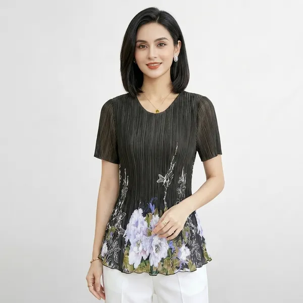 Floral_Pleated_Top