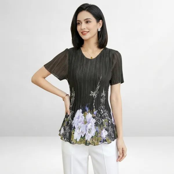 Floral_Pleated_Top