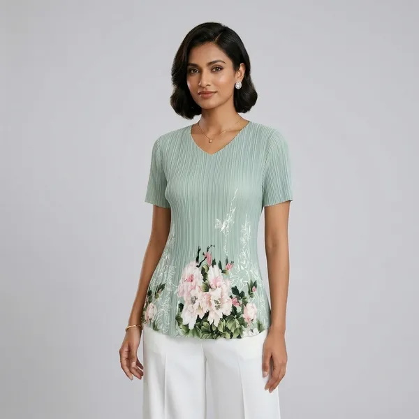 Floral_Pleated_Top