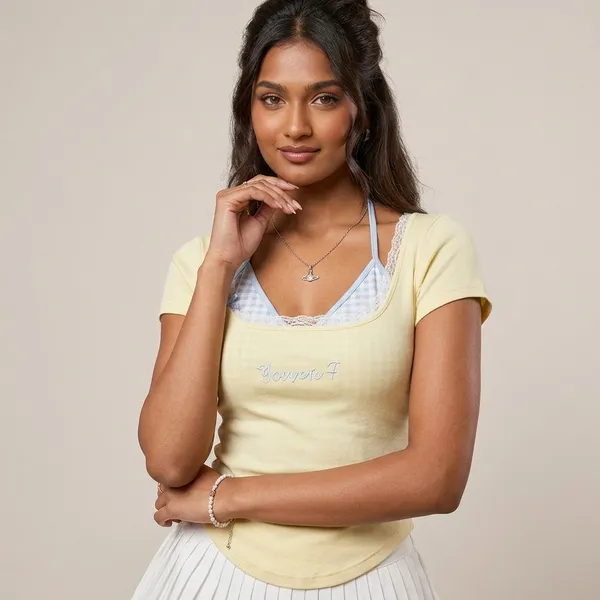 Lace_&_Checks_Top