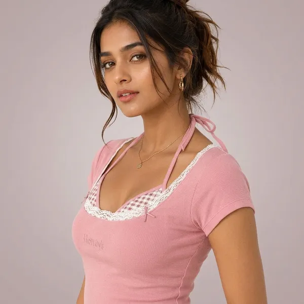 Lace_&_Checks_Top
