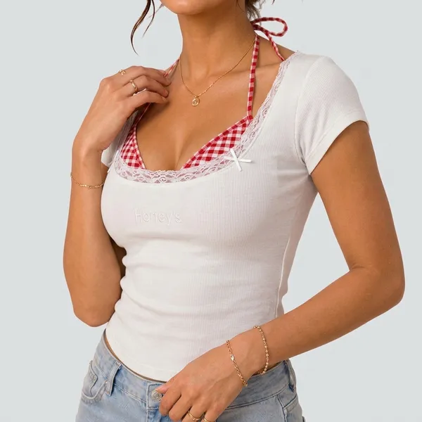 Lace_&_Checks_Top