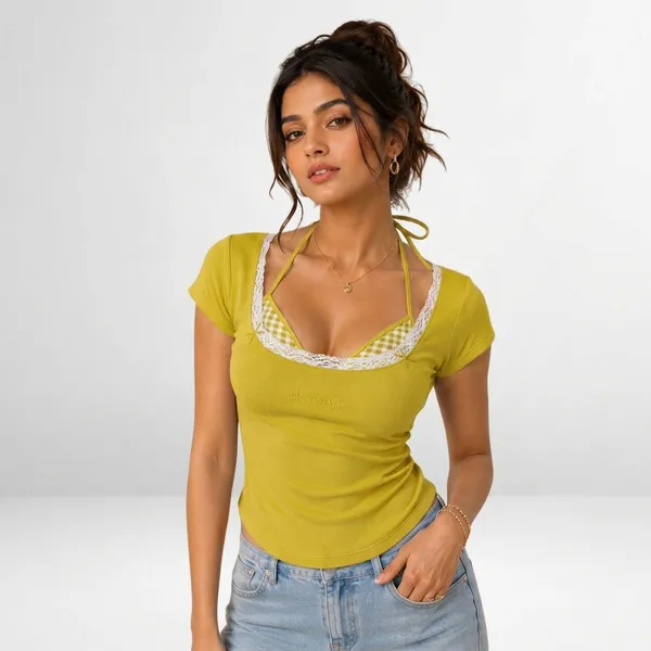 Lace_&_Checks_Top