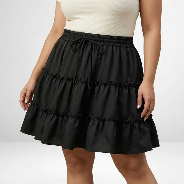 Plus_Size_Tiered_Mini_Skirt