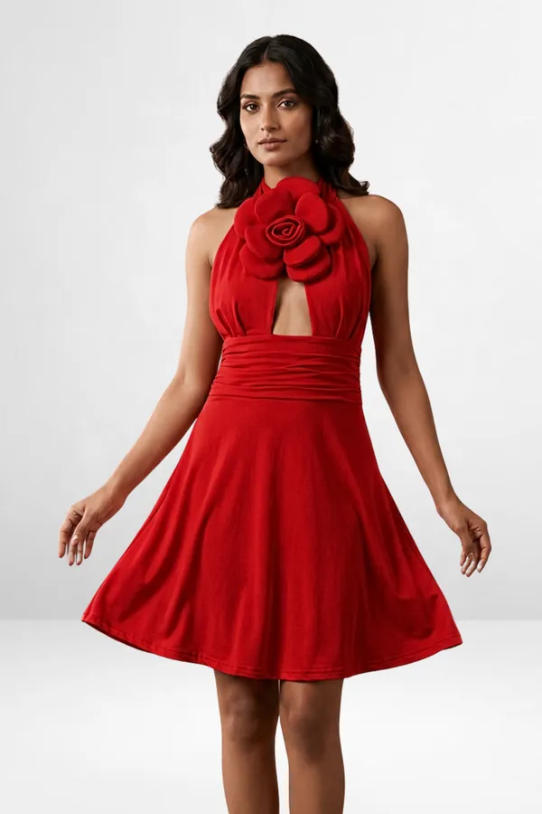 Rosette_Halter_Skater_Dress