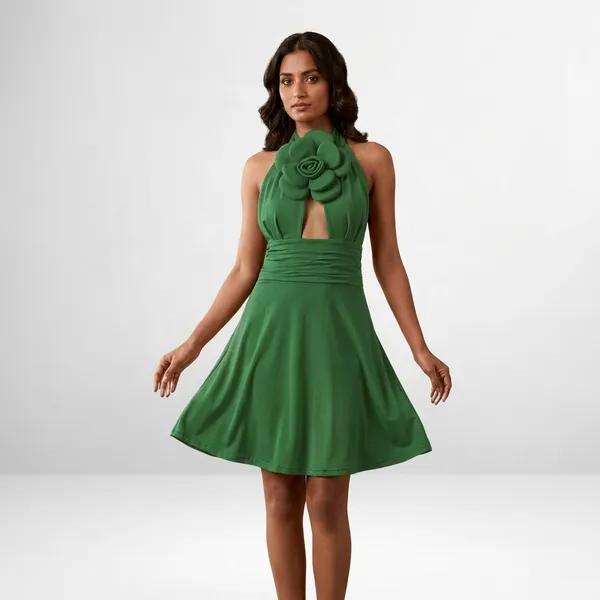 Rosette_Halter_Skater_Dress