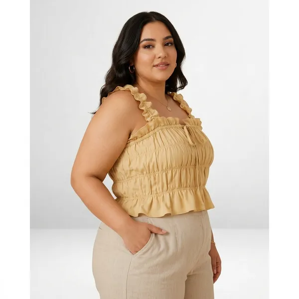 Ruched_Ruffle_Strap_Crop_Top