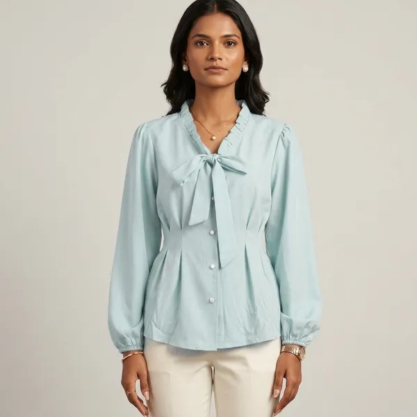 Ruffle_Neck_Blouse