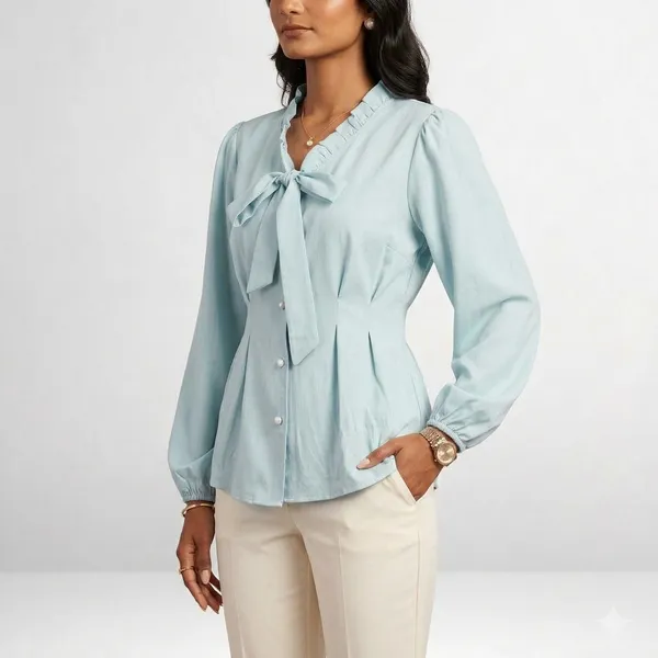 Ruffle_Neck_Blouse