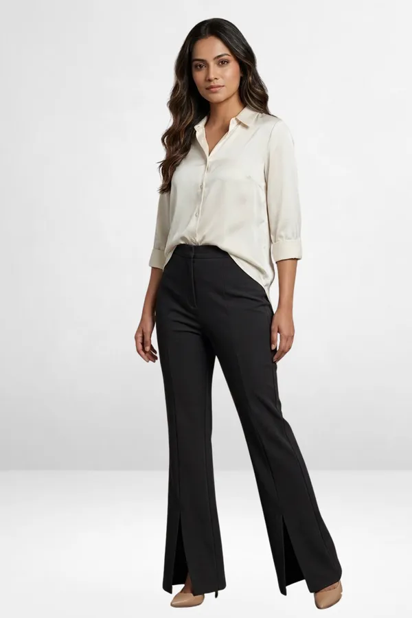 Slit_Bootcut_Trousers