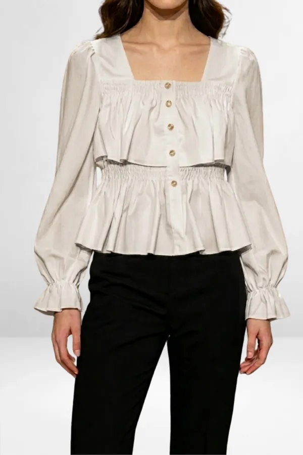 Peplum_Buttondown_Tops