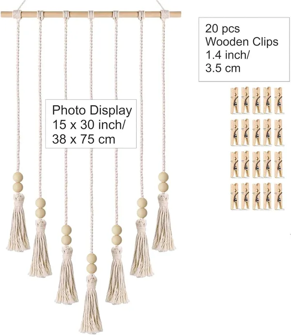 Macrame_Photo_Display_With_Clips