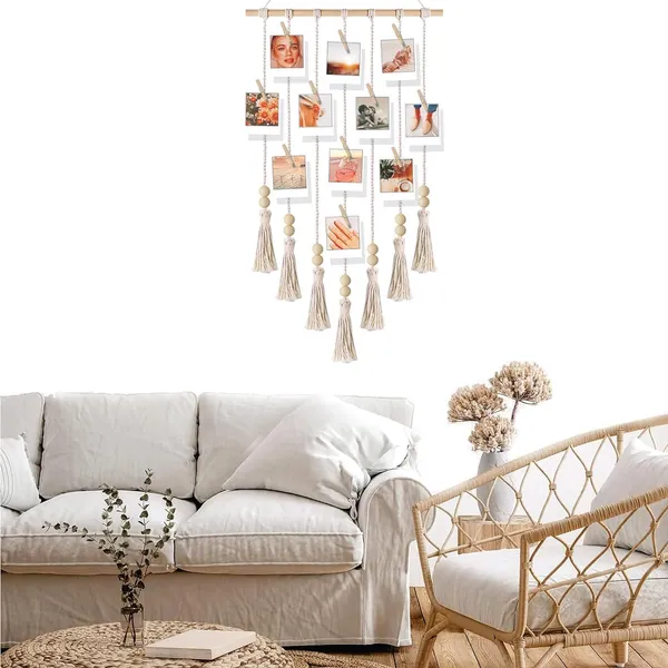Macrame_Photo_Display_With_Clips