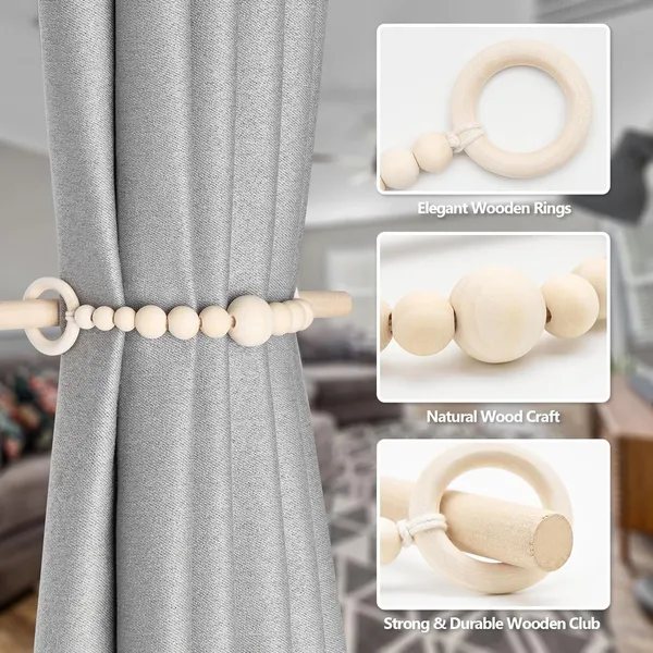 2_Pack_Wood_Bead_Curtain_Tiebacks_|_Boho_Farmhouse_Drapery_Holders