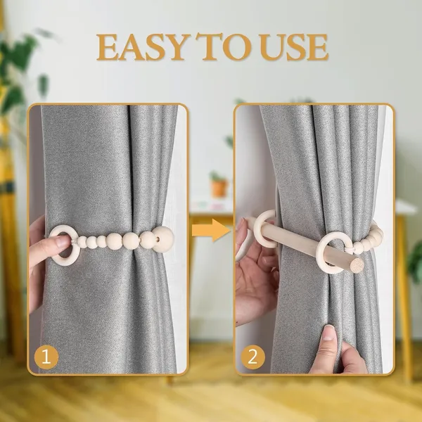 2_Pack_Wood_Bead_Curtain_Tiebacks_|_Boho_Farmhouse_Drapery_Holders