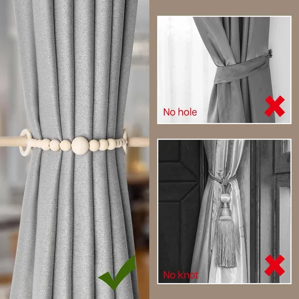 2_Pack_Wood_Bead_Curtain_Tiebacks_|_Boho_Farmhouse_Drapery_Holders