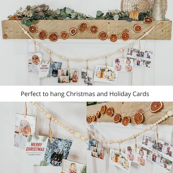 Wood_Bead_Photo_Display_Garland_|_4Ft_Boho_Wall_DÃ©cor