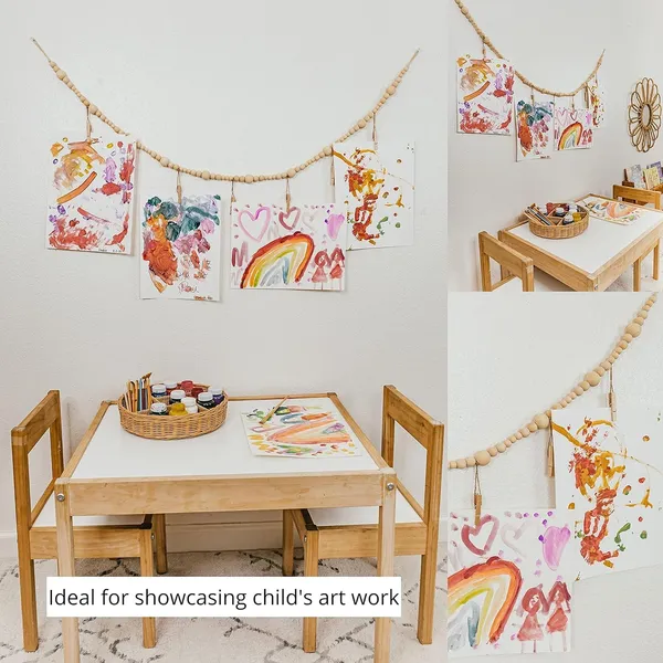 Wood_Bead_Photo_Display_Garland_|_4Ft_Boho_Wall_DÃ©cor
