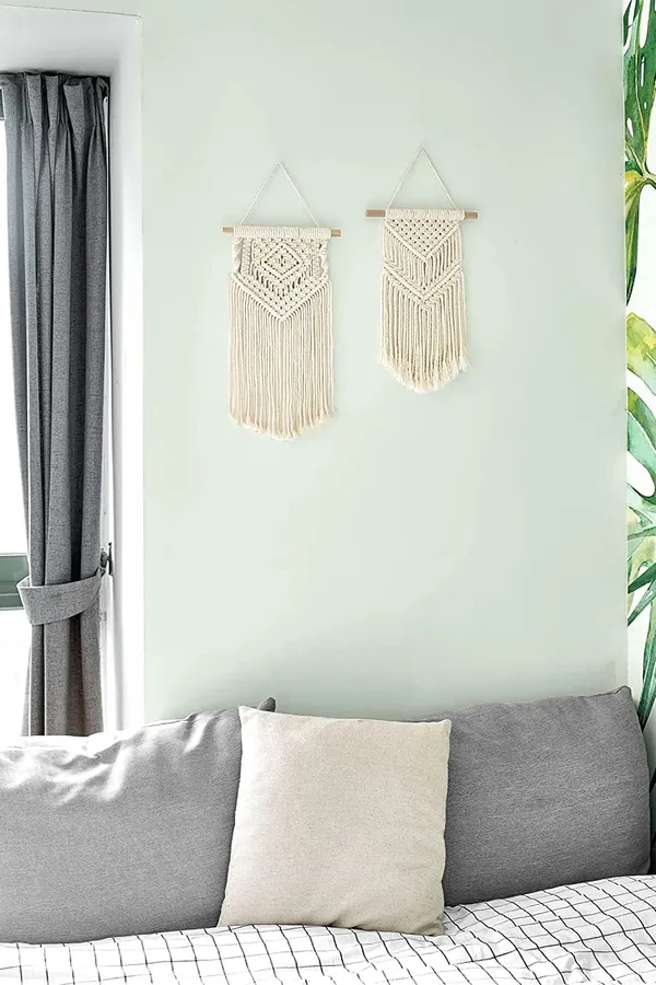 2_Pcs_Small_Macrame_Wall_Hanging_|_Boho_Woven_Wall_DÃ©cor