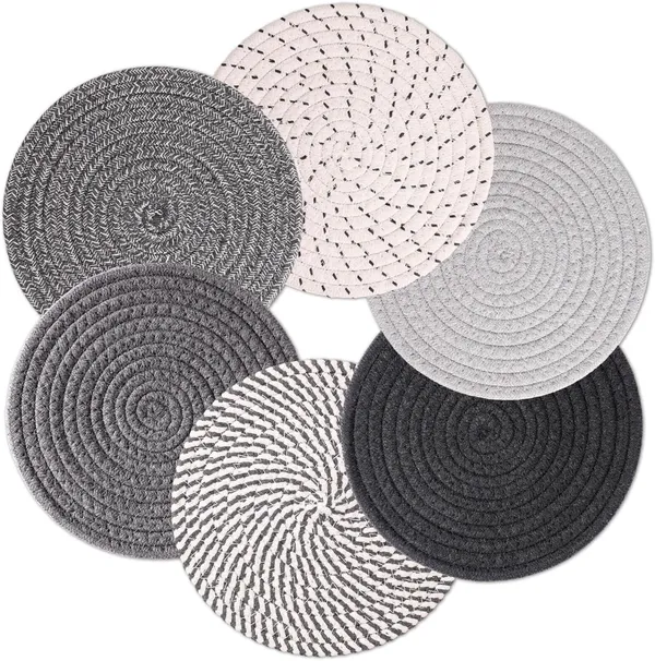 6_Pcs_Cotton_Trivets_for_Hot_Dishes_|_Heat_Resistant_Table_Mats