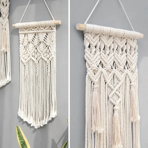 2_Pcs_Macrame_Wall_Hanging_|_Boho_Geometric_Wall_DÃ©cor