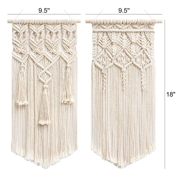2_Pcs_Macrame_Wall_Hanging_|_Boho_Geometric_Wall_DÃ©cor