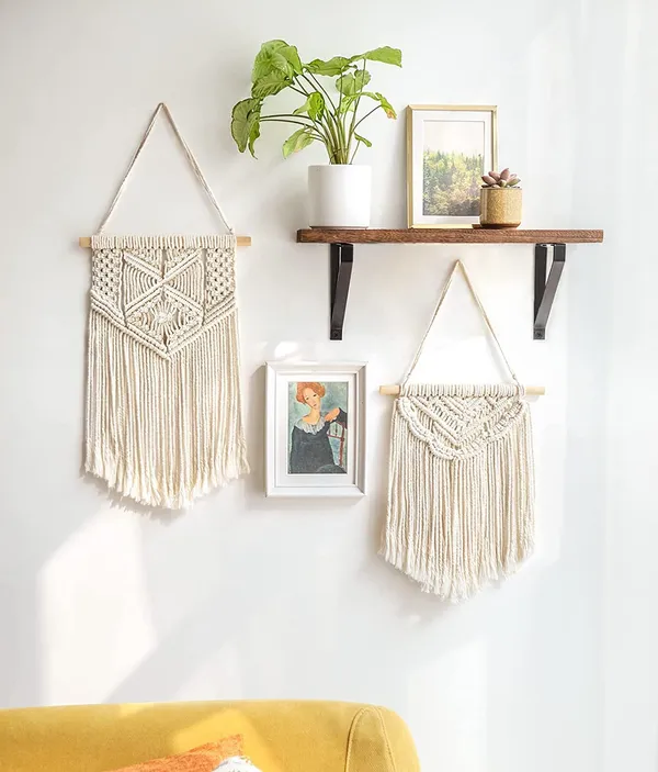 2_Pcs_Macrame_Wall_Hanging_|_Boho_Small_Wall_Decor_Set