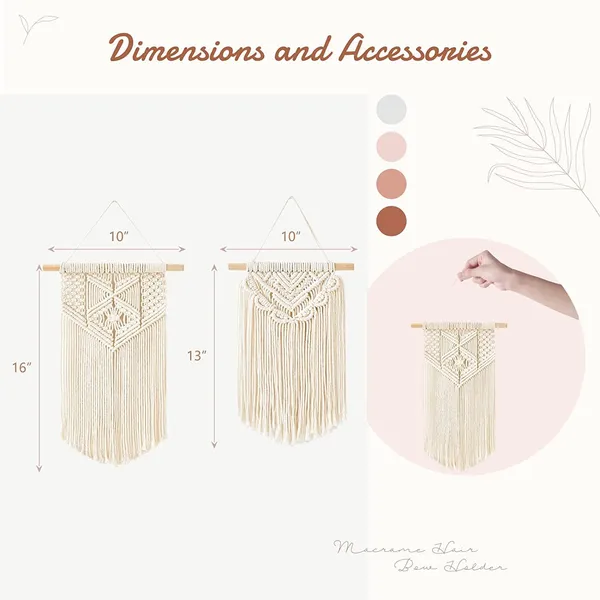 2_Pcs_Macrame_Wall_Hanging_|_Boho_Small_Wall_Decor_Set