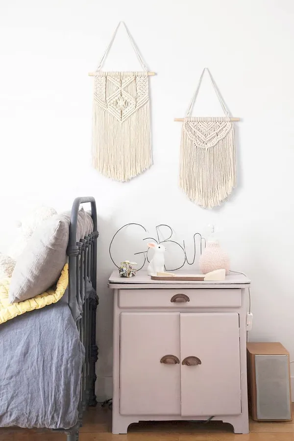 2_Pcs_Macrame_Wall_Hanging_|_Boho_Small_Wall_Decor_Set