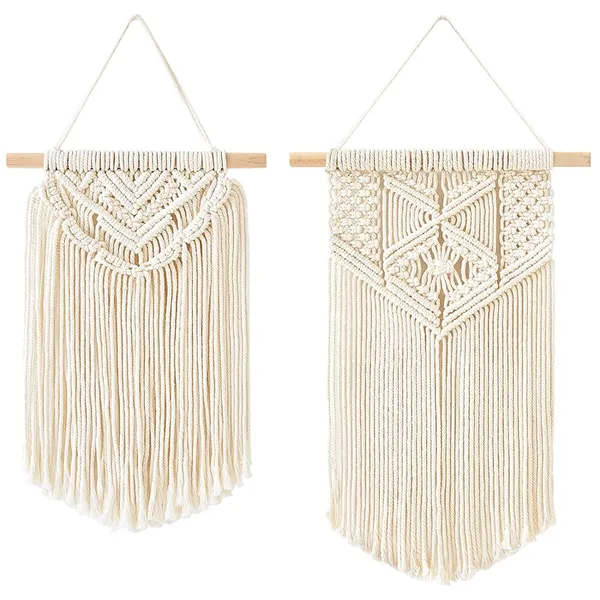2_Pcs_Macrame_Wall_Hanging_|_Boho_Small_Wall_Decor_Set