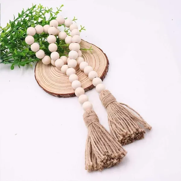 Wooden_Bead_Garland_with_Tassel_|_Boho_Farmhouse_DÃ©cor